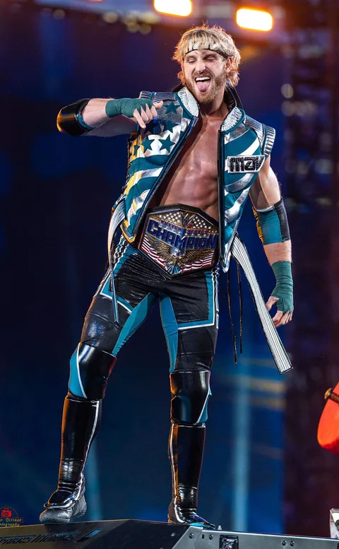 Logan Paul at WrestleMania XL in April 2024